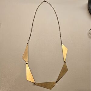 Adjustable Geometric Necklace Copper Gold